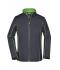 Ladies Ladies' Zip-Off Softshell Jacket Iron-grey/green 8405