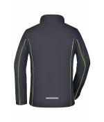 Damen Ladies' Zip-Off Softshell Jacket Iron-grey/green 8405