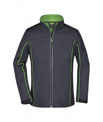 Damen Ladies' Zip-Off Softshell Jacket Iron-grey/green 8405