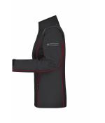 Damen Ladies' Zip-Off Softshell Jacket Black/red 8405