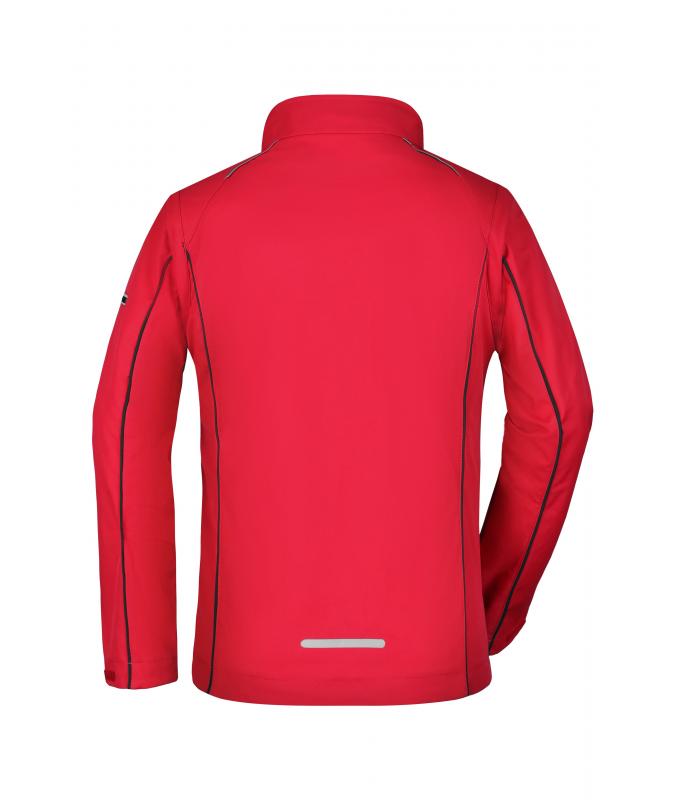 Damen Ladies' Zip-Off Softshell Jacket Red/black 8405