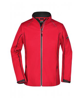 Dames Ladies' Zip-Off Softshell Jacket Rood/zwart 8405