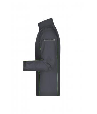 Heren Men's Zip-Off Softshell jacket Ijzergrijs/groen 8406