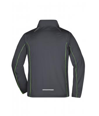 Heren Men's Zip-Off Softshell jacket Ijzergrijs/groen 8406