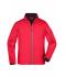 Heren Men's Zip-Off Softshell jacket Rood/zwart 8406
