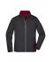 Herren Men's Zip-Off Softshell Jacket Black/red 8406