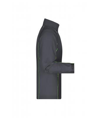 Herren Men's Zip-Off Softshell Jacket Iron-grey/green 8406
