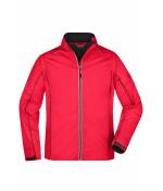 Herren Men's Zip-Off Softshell Jacket Red/black 8406