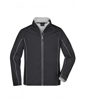 Homme Veste softshell 2 en 1 homme Noir/argent 8406