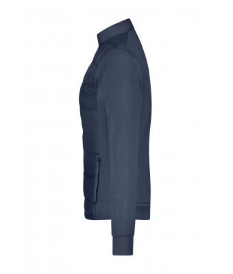 Dames Ladies' Hybrid Sweat Jacket Navy 8413