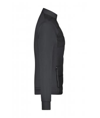 Dames Ladies' Hybrid Sweat Jacket Zwart 8413