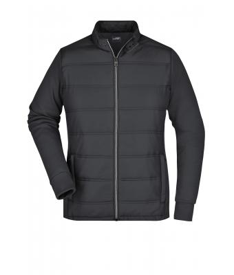 Dames Ladies' Hybrid Sweat Jacket Zwart 8413