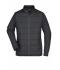 Dames Ladies' Hybrid Sweat Jacket Zwart 8413