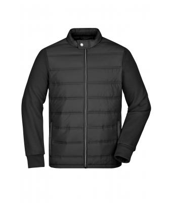 Herren Men's Hybrid Sweat Jacket Black 8414