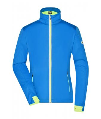 Damen Ladies' Sports Softshell Jacket Bright-blue/bright-yellow 8407