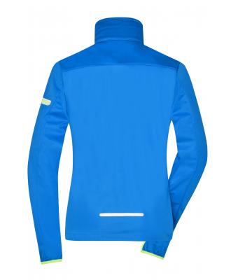 Dames Ladies' Sports Softshell Jacket Felblauw/felgeel 8407