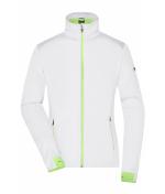 Dames Ladies' Sports Softshell Jacket Wit/felgroen 8407