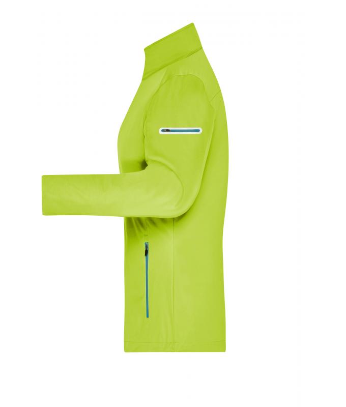 Damen Ladies' Sports Softshell Jacket Bright-yellow/bright-blue 8407