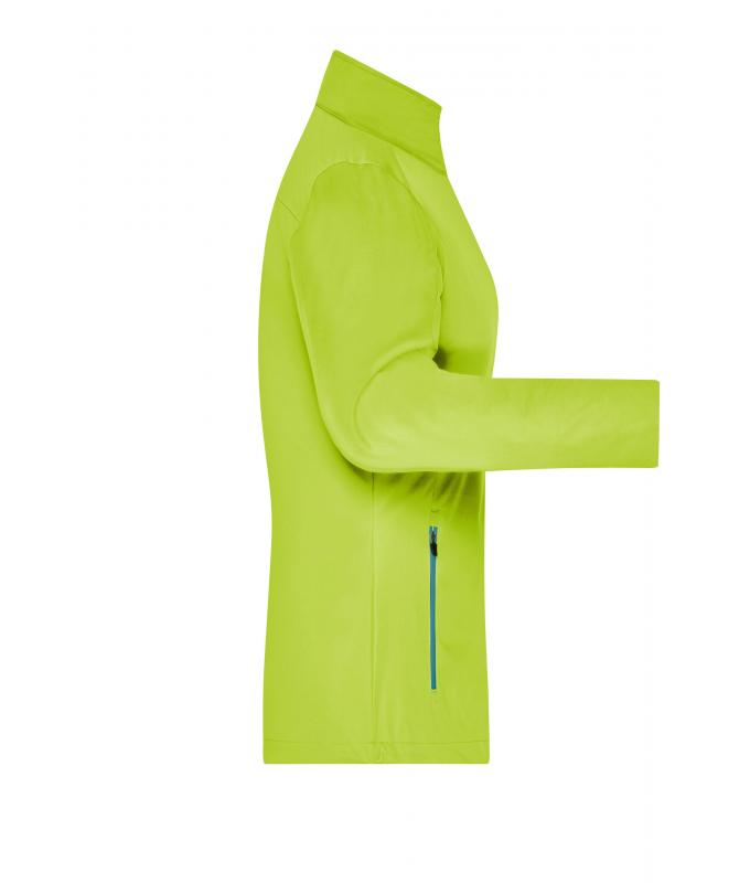 Damen Ladies' Sports Softshell Jacket Bright-yellow/bright-blue 8407