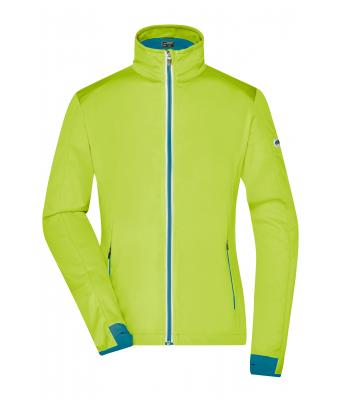 Damen Ladies' Sports Softshell Jacket Bright-yellow/bright-blue 8407