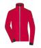 Damen Ladies' Sports Softshell Jacket Light-red/black 8407