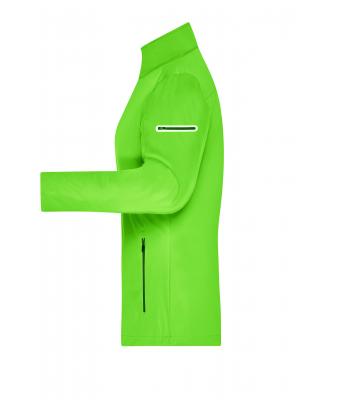 Dames Ladies' Sports Softshell Jacket Felgroen/zwart 8407