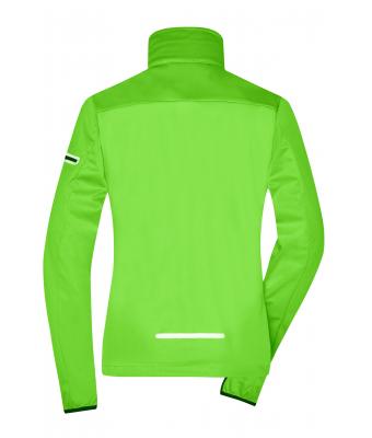 Dames Ladies' Sports Softshell Jacket Felgroen/zwart 8407