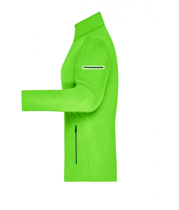 Damen Ladies' Sports Softshell Jacket Bright-green/black 8407