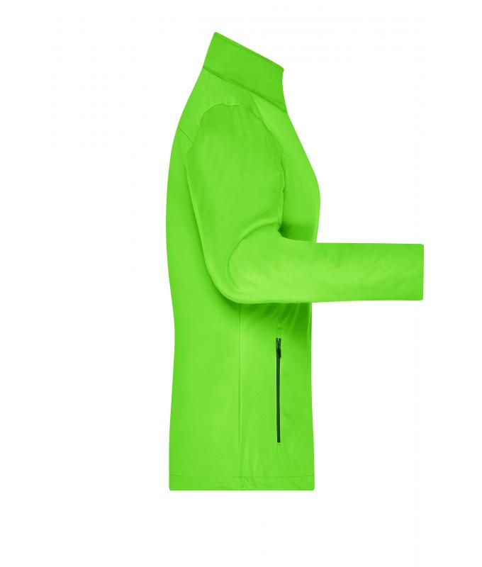Damen Ladies' Sports Softshell Jacket Bright-green/black 8407