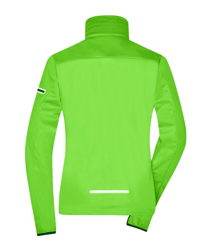 Damen Ladies' Sports Softshell Jacket Bright-green/black 8407
