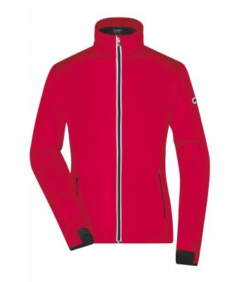 Damen Ladies' Sports Softshell Jacket Light-red/black 8407