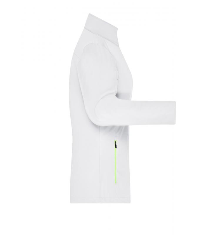 Damen Ladies' Sports Softshell Jacket White/bright-green 8407
