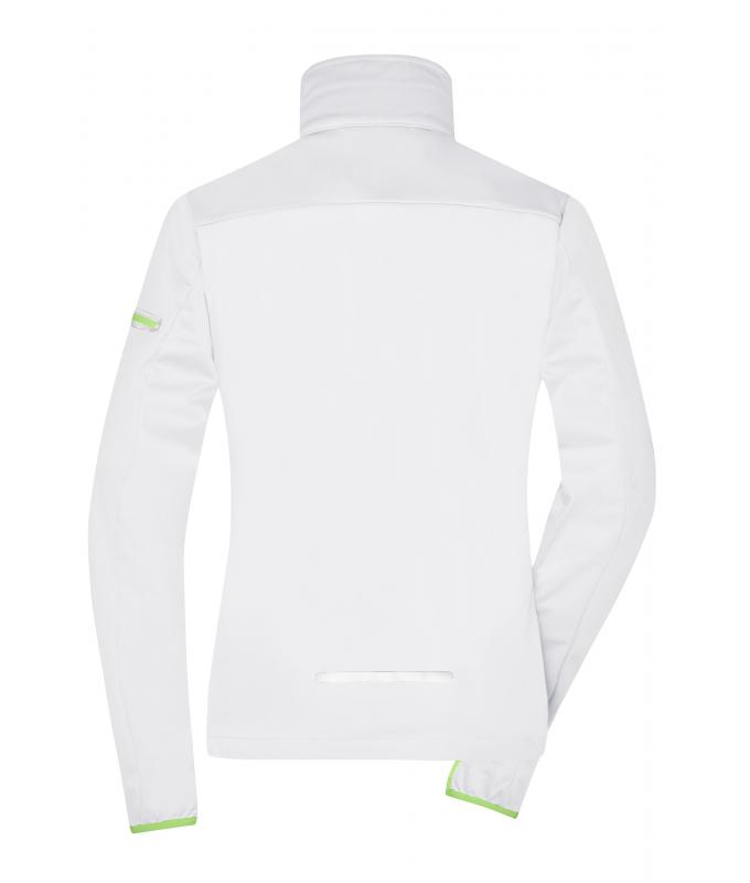 Damen Ladies' Sports Softshell Jacket White/bright-green 8407