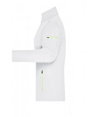 Dames Ladies' Sports Softshell Jacket Wit/felgroen 8407