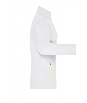 Dames Ladies' Sports Softshell Jacket Wit/felgroen 8407
