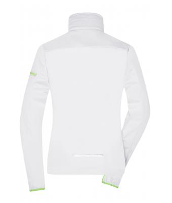 Dames Ladies' Sports Softshell Jacket Wit/felgroen 8407