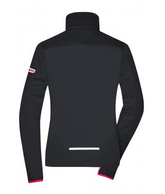 Dames Ladies' Sports Softshell Jacket Zwart/lichtrood 8407
