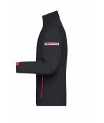 Men Men's Sports Softshell Jacket Black/light-red 8408