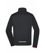 Men Men's Sports Softshell Jacket Black/light-red 8408