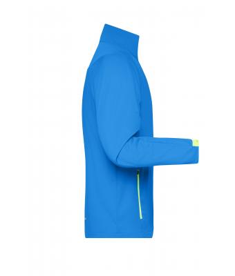 Heren Men's Sports Softshell Jacket Felblauw/felgeel 8408