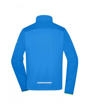 Heren Men's Sports Softshell Jacket Felblauw/felgeel 8408
