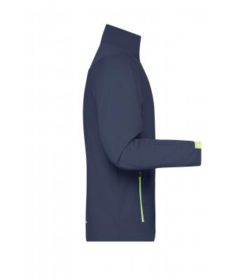 Heren Men's Sports Softshell Jacket Navy/felgeel 8408