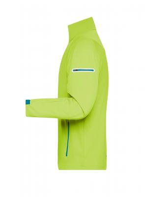 Heren Men's Sports Softshell Jacket Felgeel/felblauw 8408