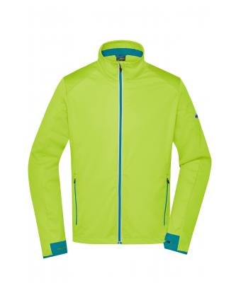 Heren Men's Sports Softshell Jacket Felgeel/felblauw 8408