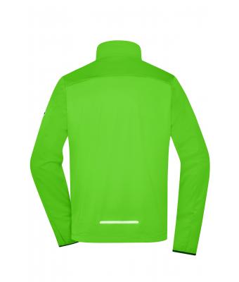 Heren Men's Sports Softshell Jacket Felgroen/zwart 8408