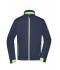 Herren Men's Sports Softshell Jacket Navy/bright-yellow 8408