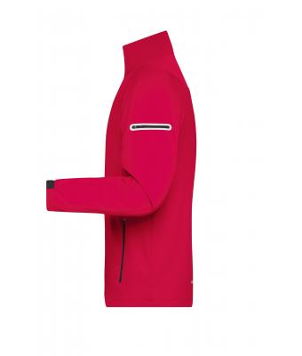 Herren Men's Sports Softshell Jacket Light-red/black 8408