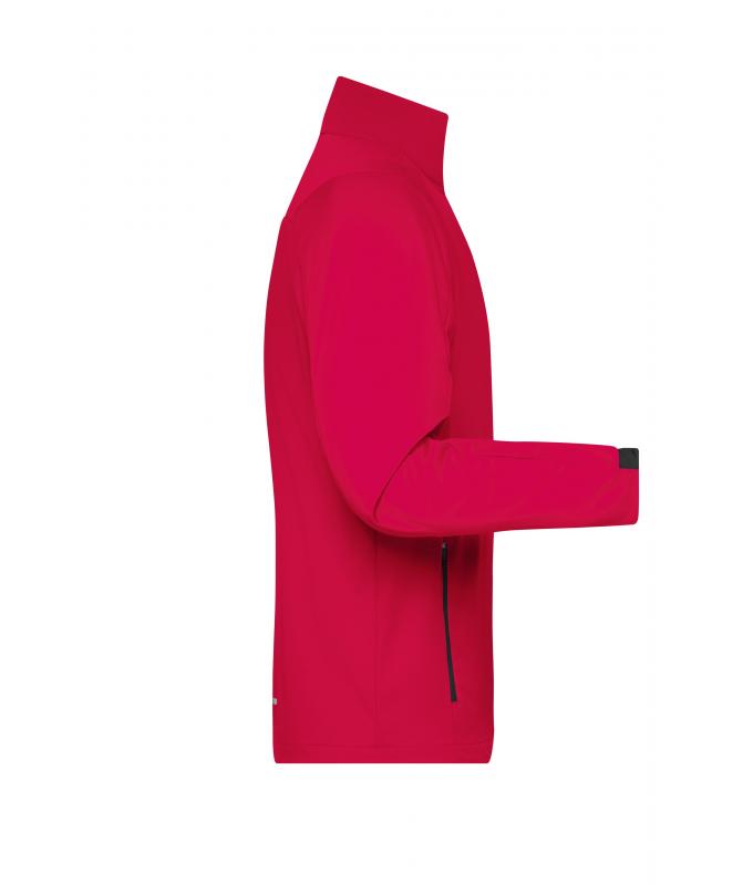 Herren Men's Sports Softshell Jacket Light-red/black 8408