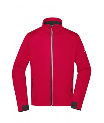 Herren Men's Sports Softshell Jacket Light-red/black 8408