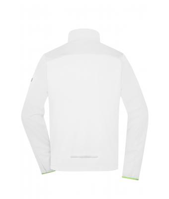 Herren Men's Sports Softshell Jacket White/bright-green 8408